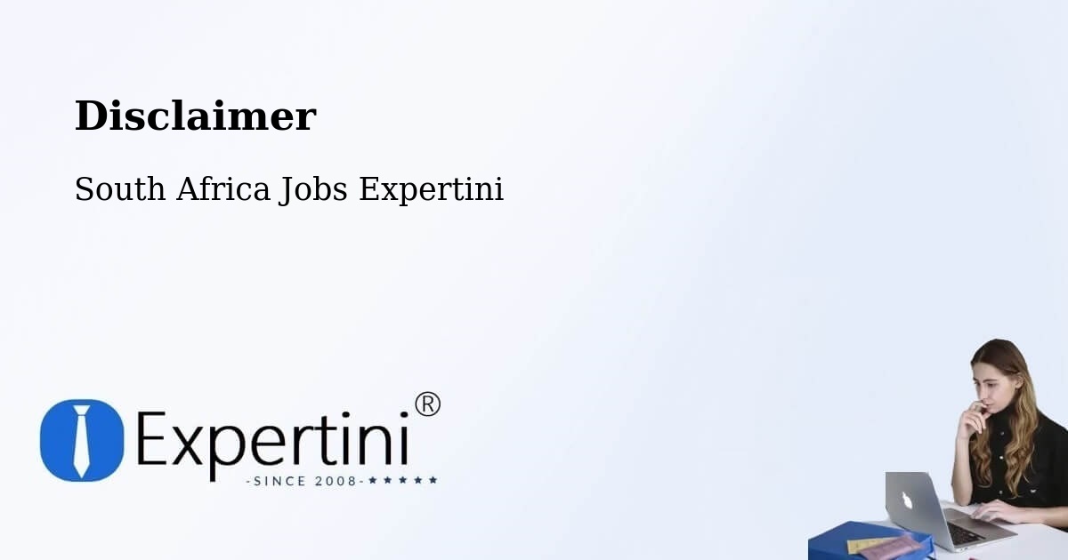 Disclaimer – Lansdowne - South Africa Jobs Expertini